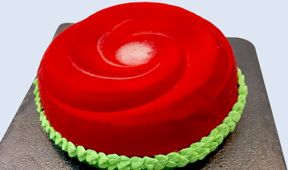 Mousse de queso crema y guayaba